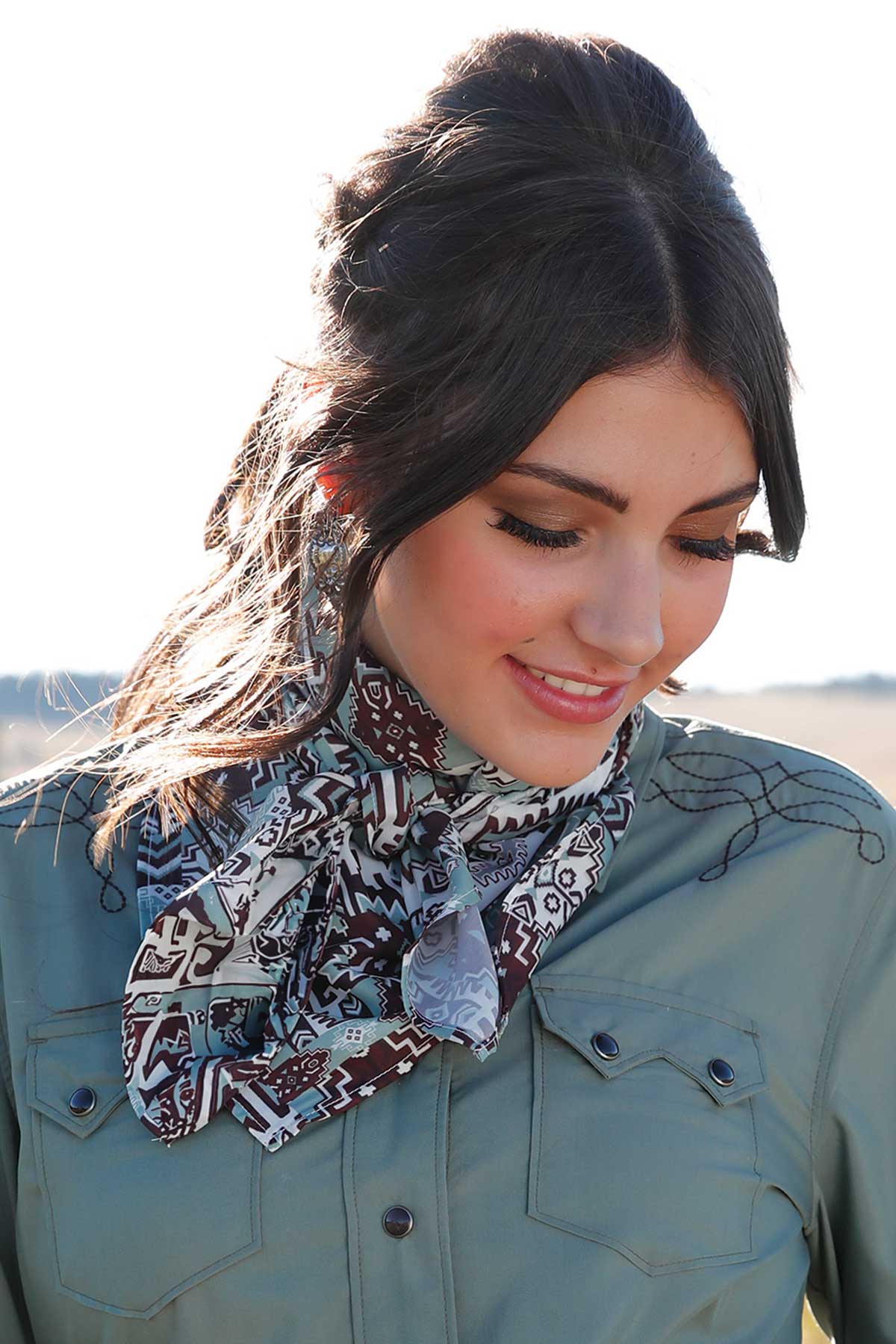 Cruel Denim Wild Rag ~ Sage - Image 2