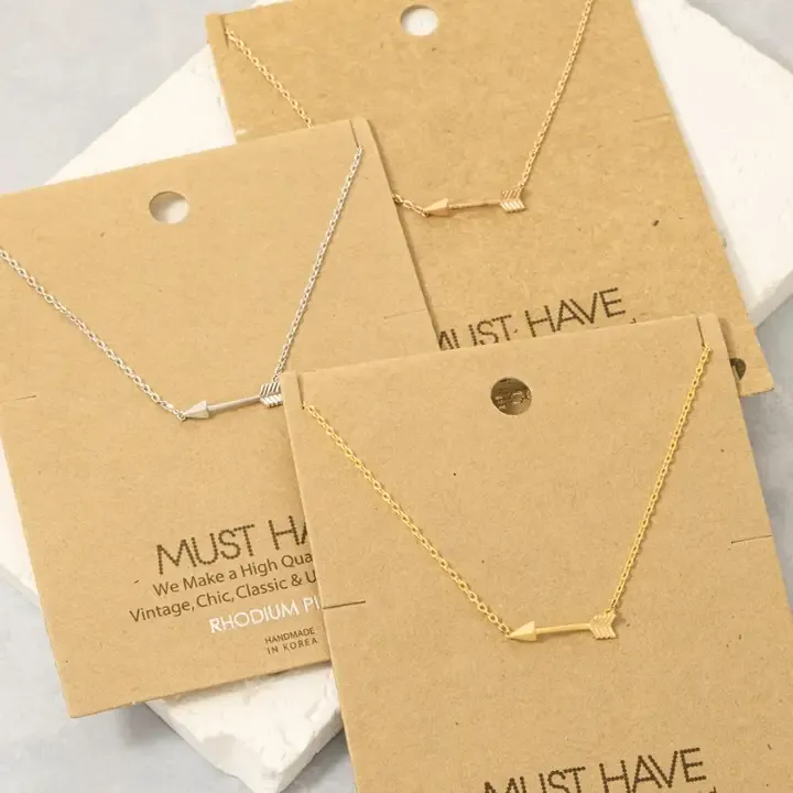 Dainty Arrow Pendant Necklace
