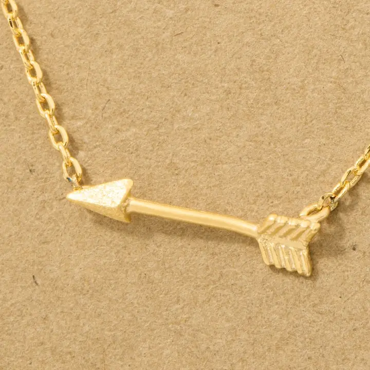 Dainty Arrow Pendant Necklace - Image 2
