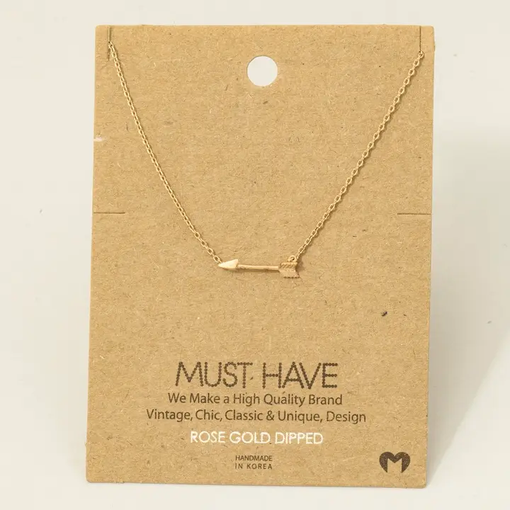 Dainty Arrow Pendant Necklace - Image 4