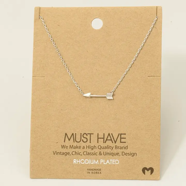 Dainty Arrow Pendant Necklace - Image 5