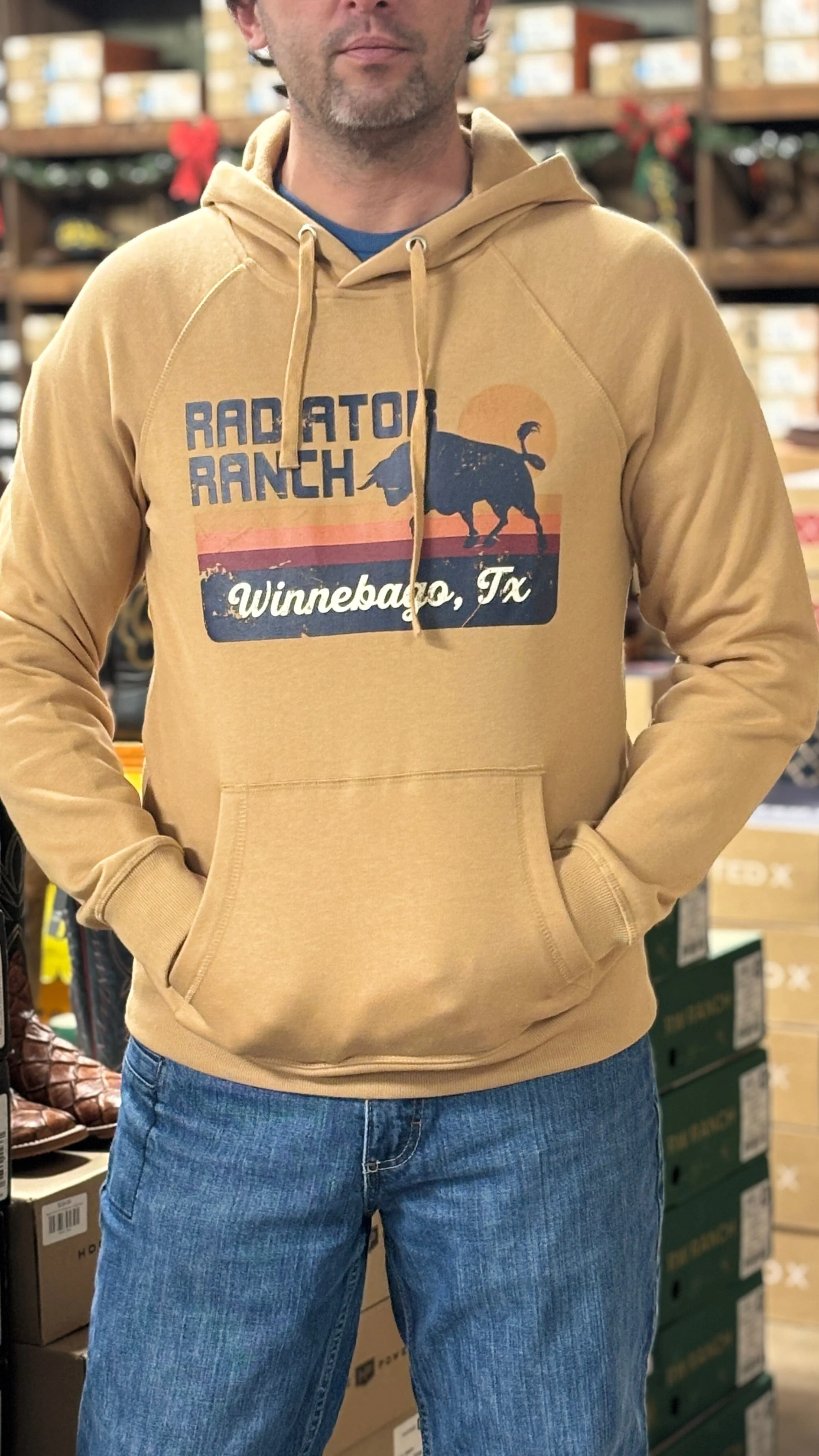 Dale Brisby Graphic Hoodie ~ Camel