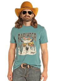 Dale Brisby Radiator Ranch Tee ~ Teal - Image 3