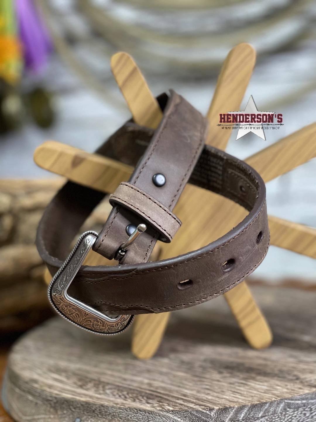Distressed Leather Belt