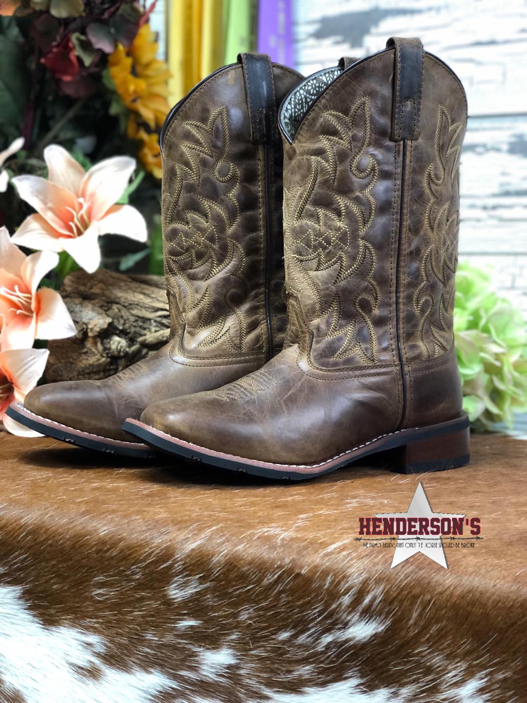 Distressed Tan Boot by Laredo