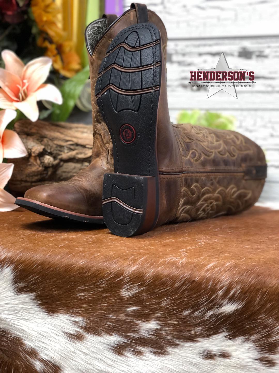 Distressed Tan Boot by Laredo - Image 2