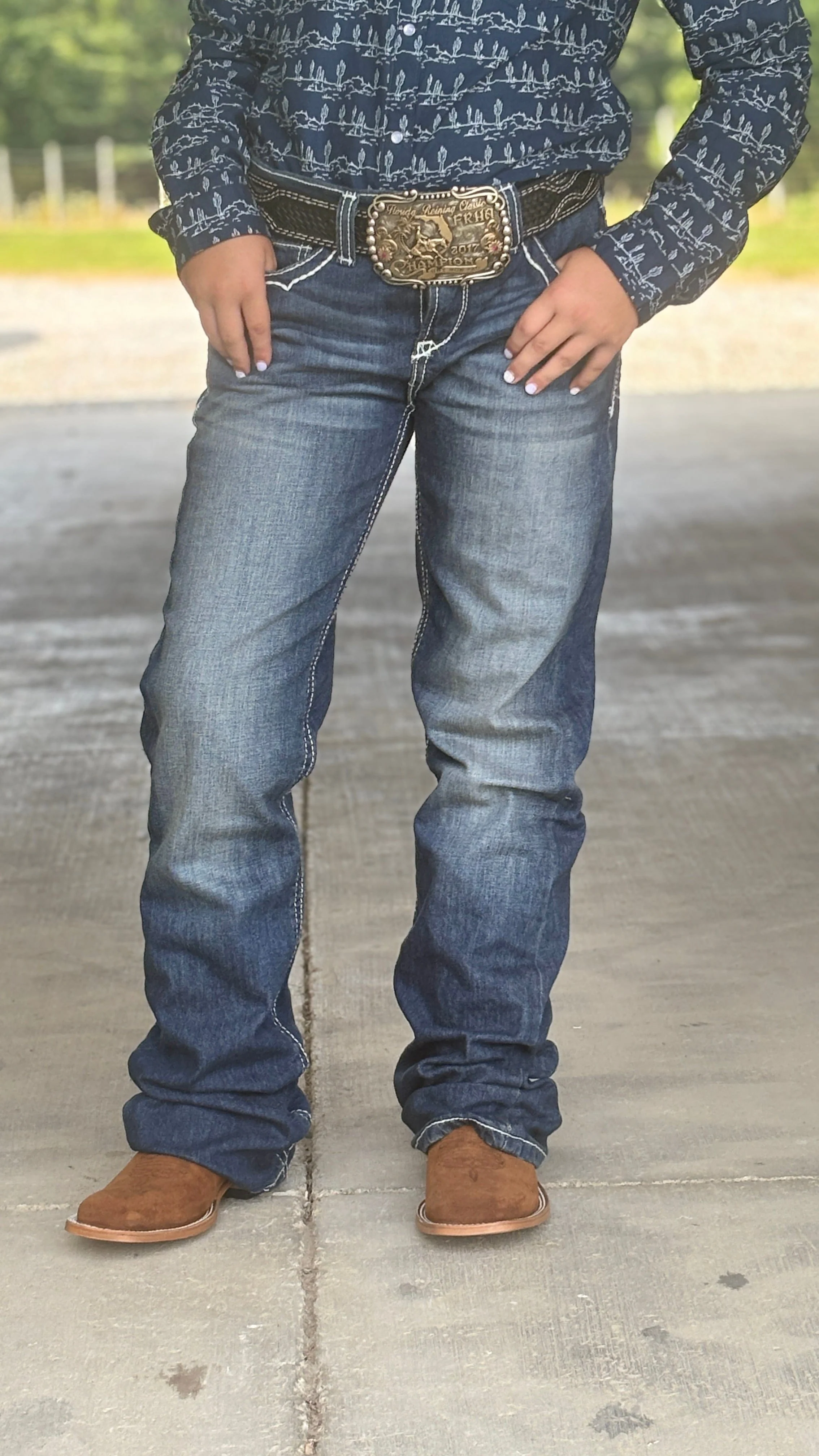 Entwined Boot Cut Jean by Arait - Image 2
