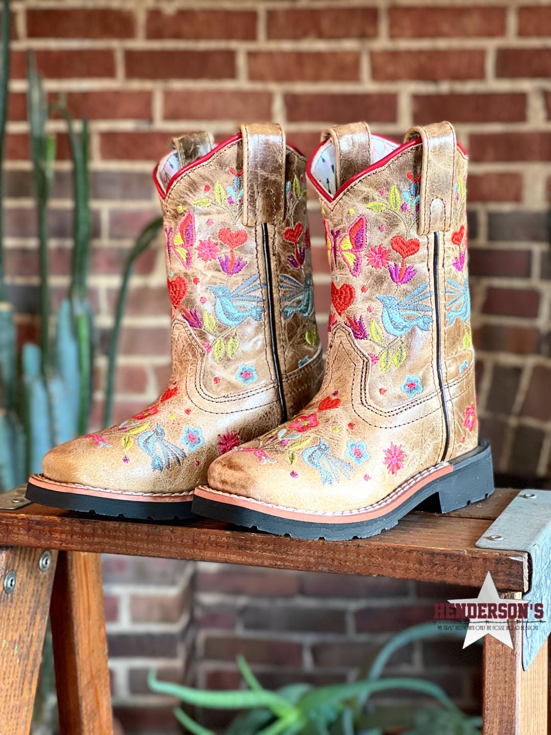 Girl's Fleur Embroidered Boots by Dan Post