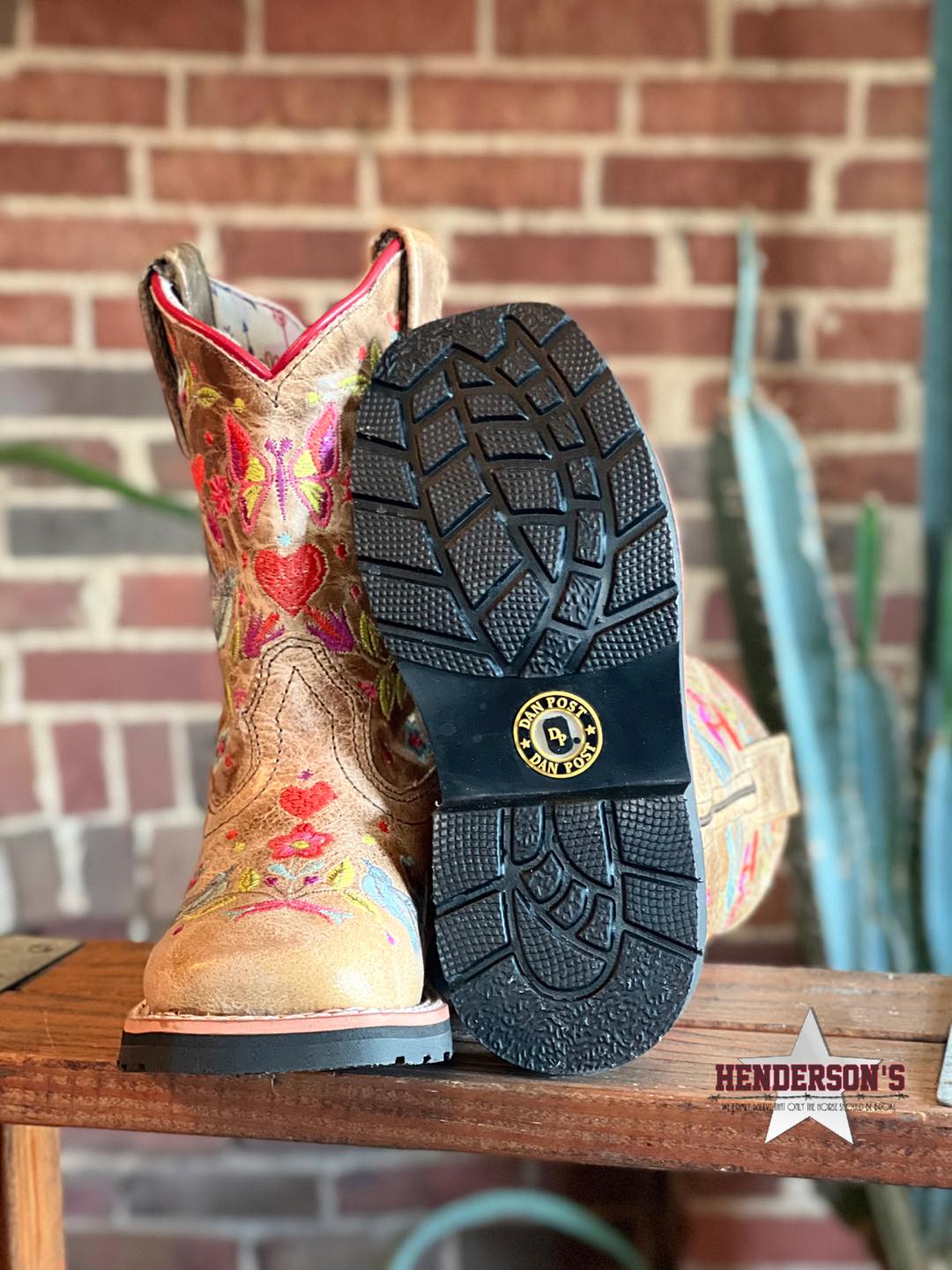 Girl's Fleur Embroidered Boots by Dan Post - Image 2
