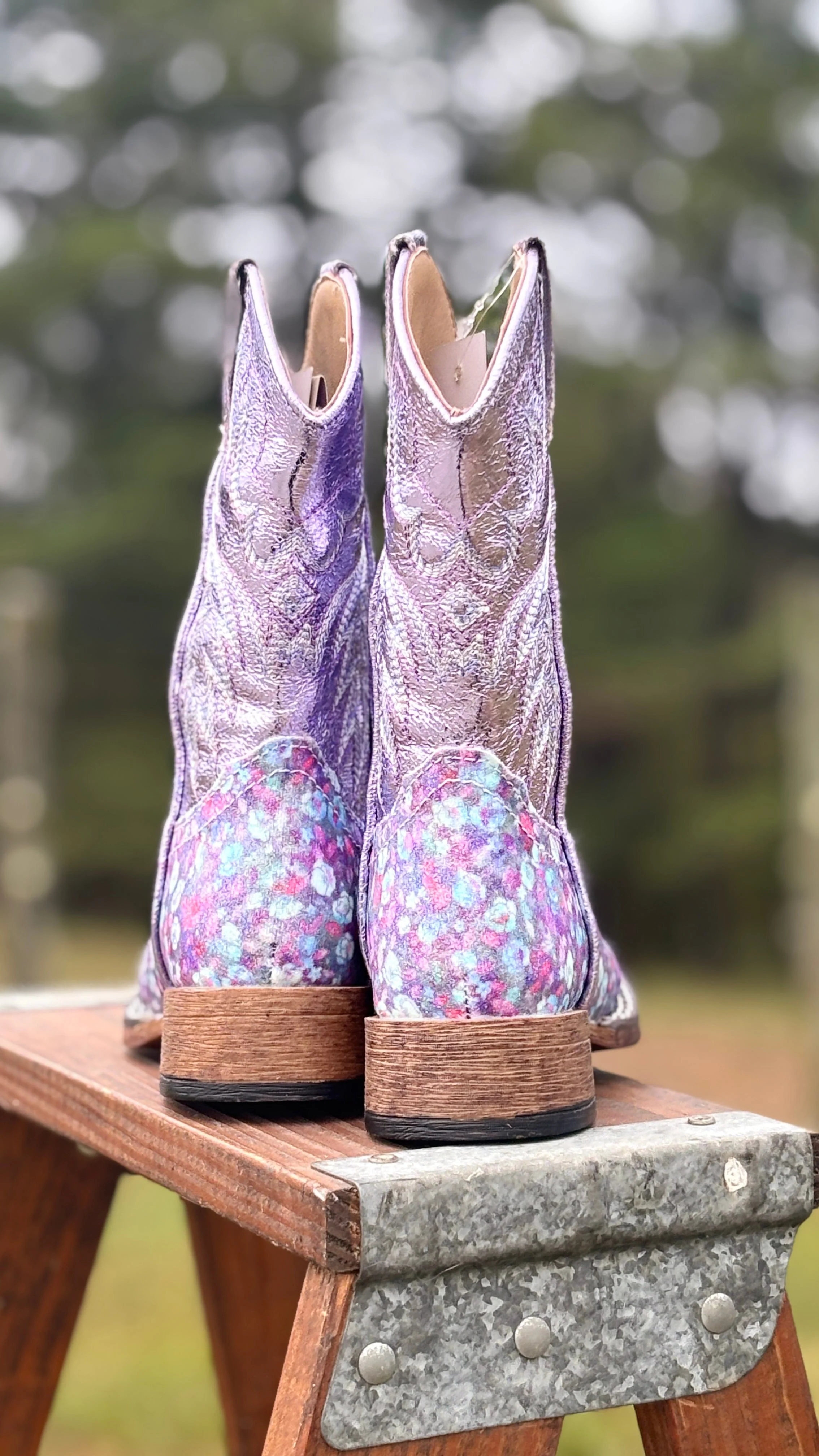 Floral Glitter Boots by Roper - Image 3