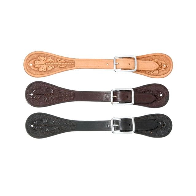 Floral Stamped Spur Strap