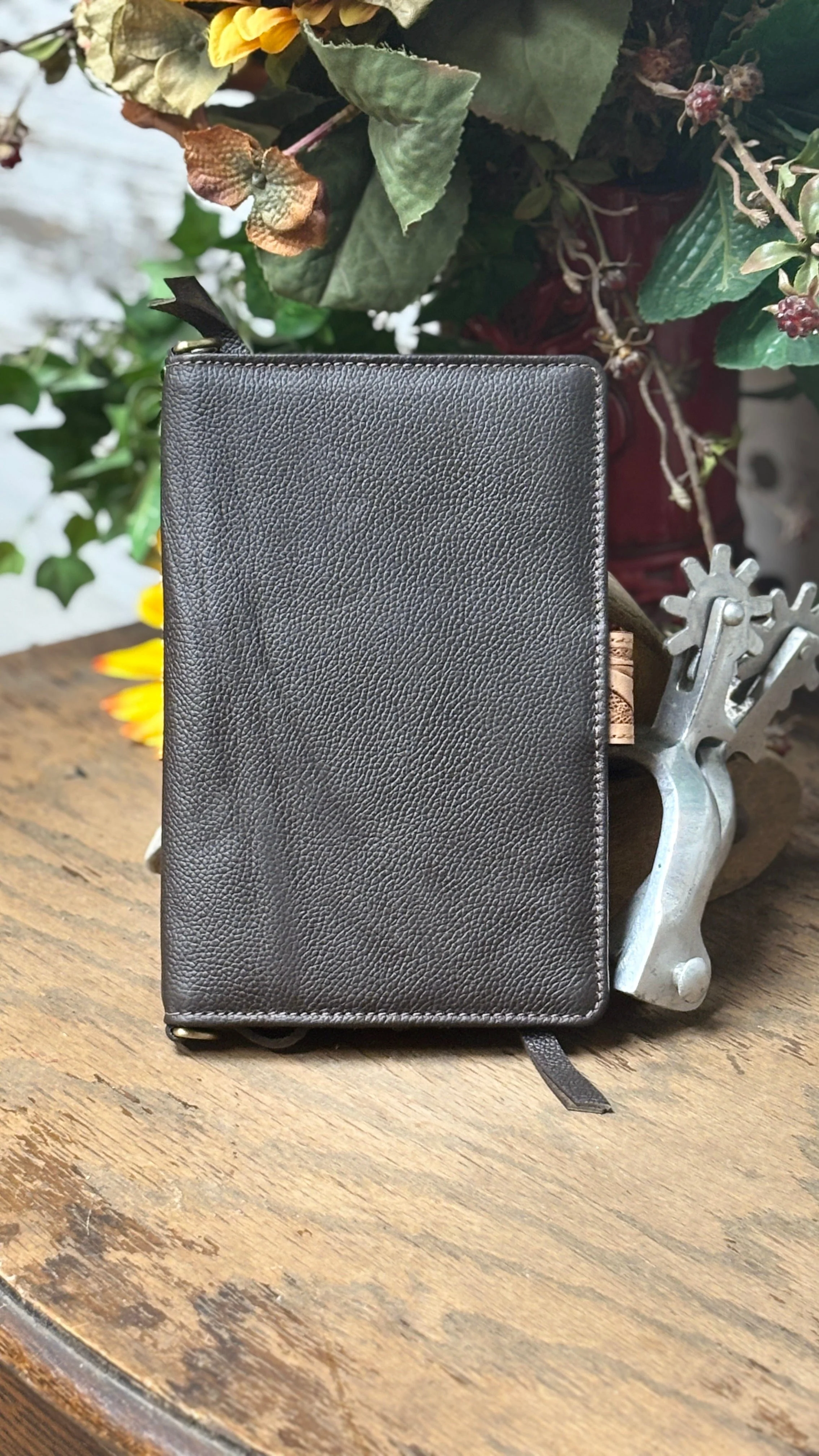 Floral Tooled Leather Cross Body ~ Cactus - Image 2