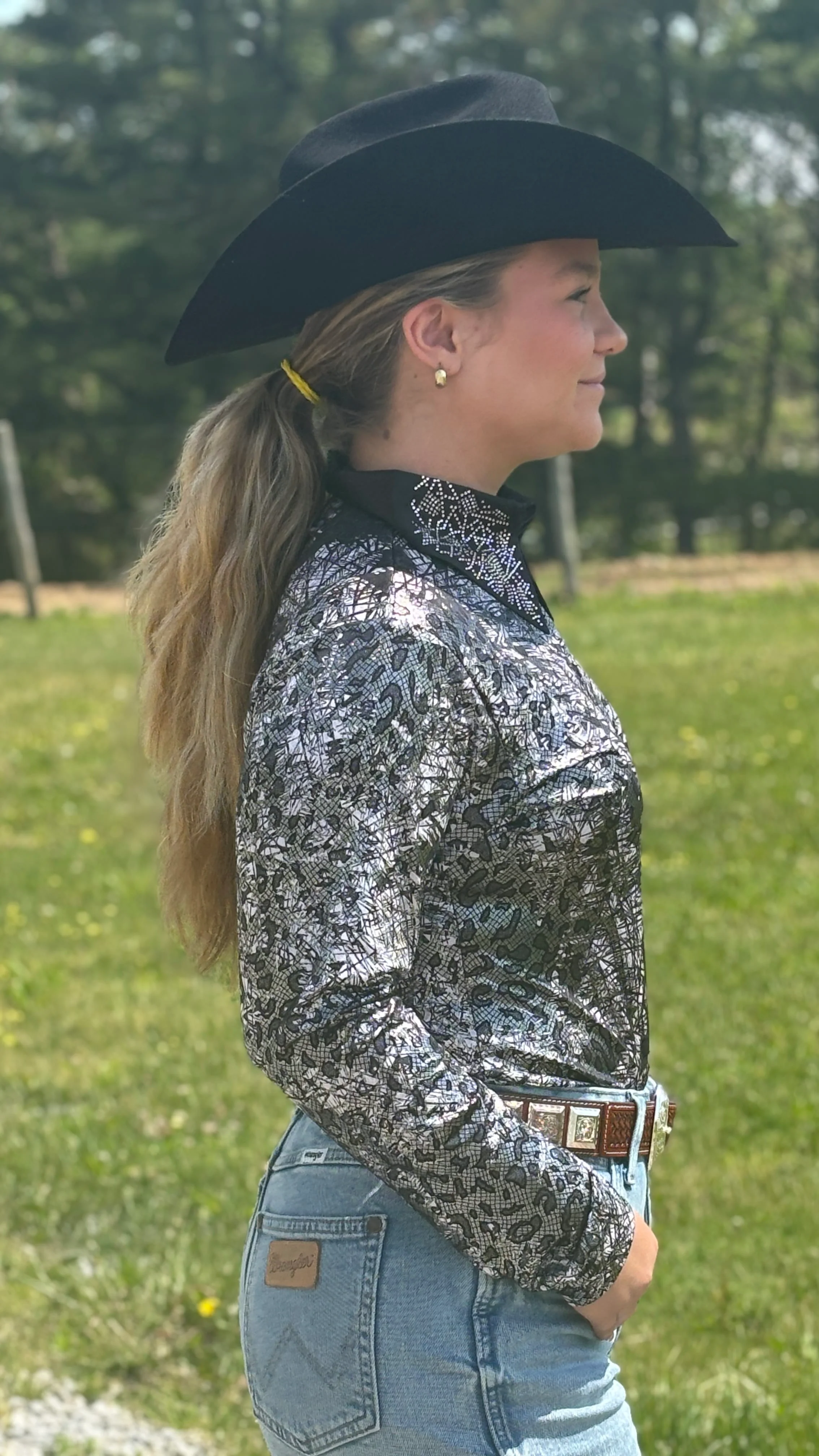 Geo Front Zip Show Shirt - Image 4