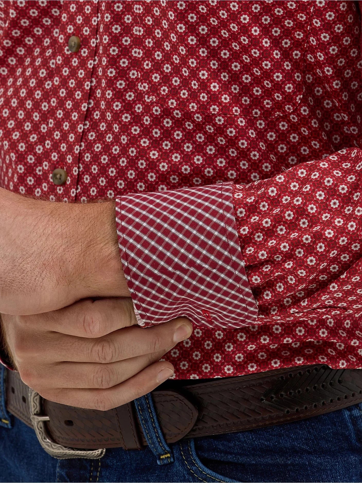 George Strait Shirt by Wrangler ~ Red - Image 2