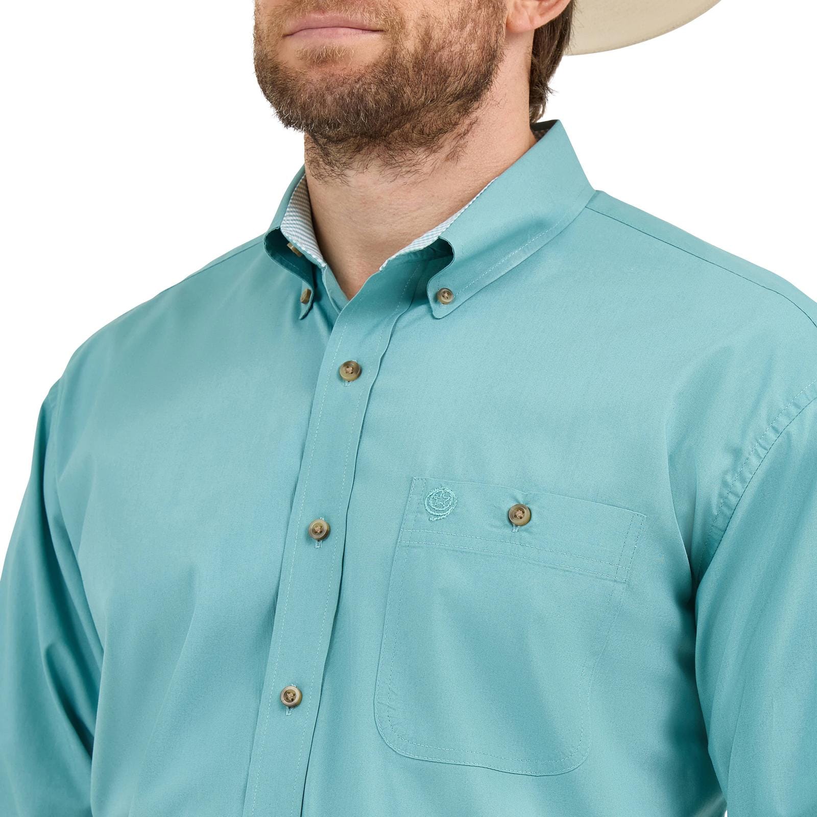 George Strait Shirt by Wrangler ~ Turquoise - Image 3