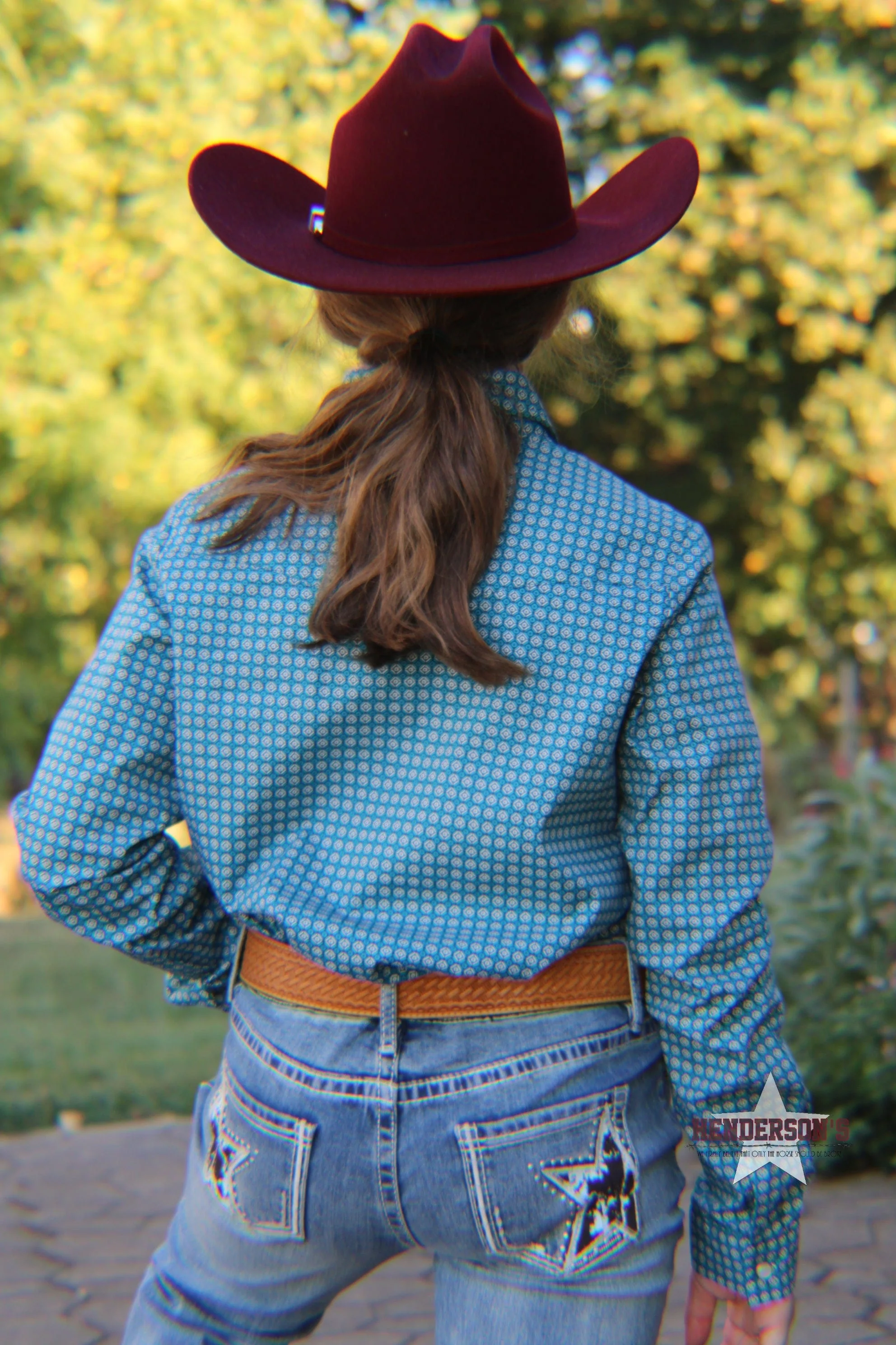 Girl's Azure Neat Western by Roper - Image 3