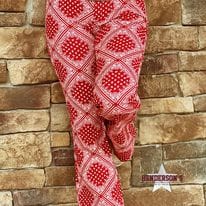 Girl's Bandana Button Flare by Rock & Roll ~ Scarlet - Image 3