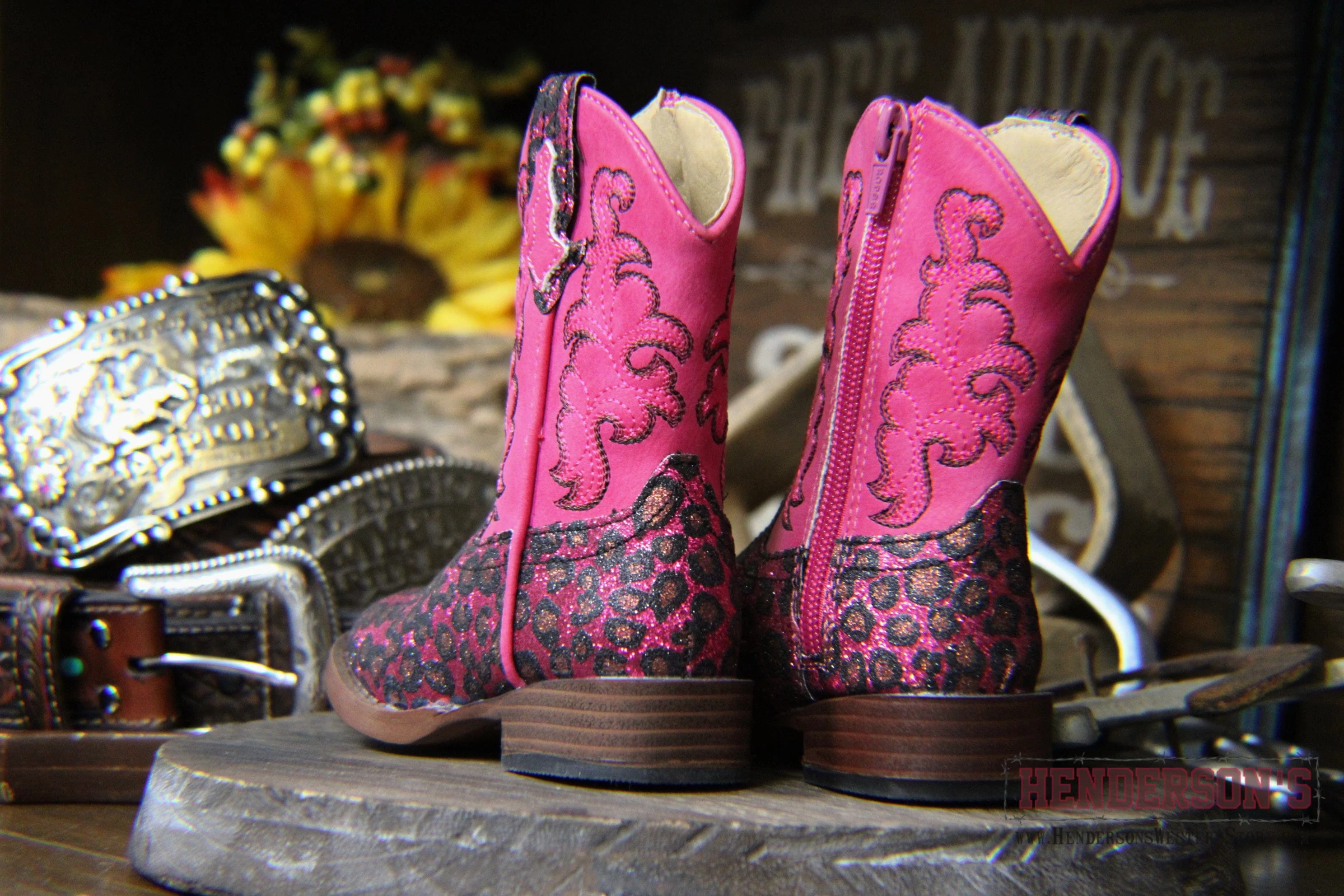 Girl's Glitter Wild Cat Boots by Roper - Image 3