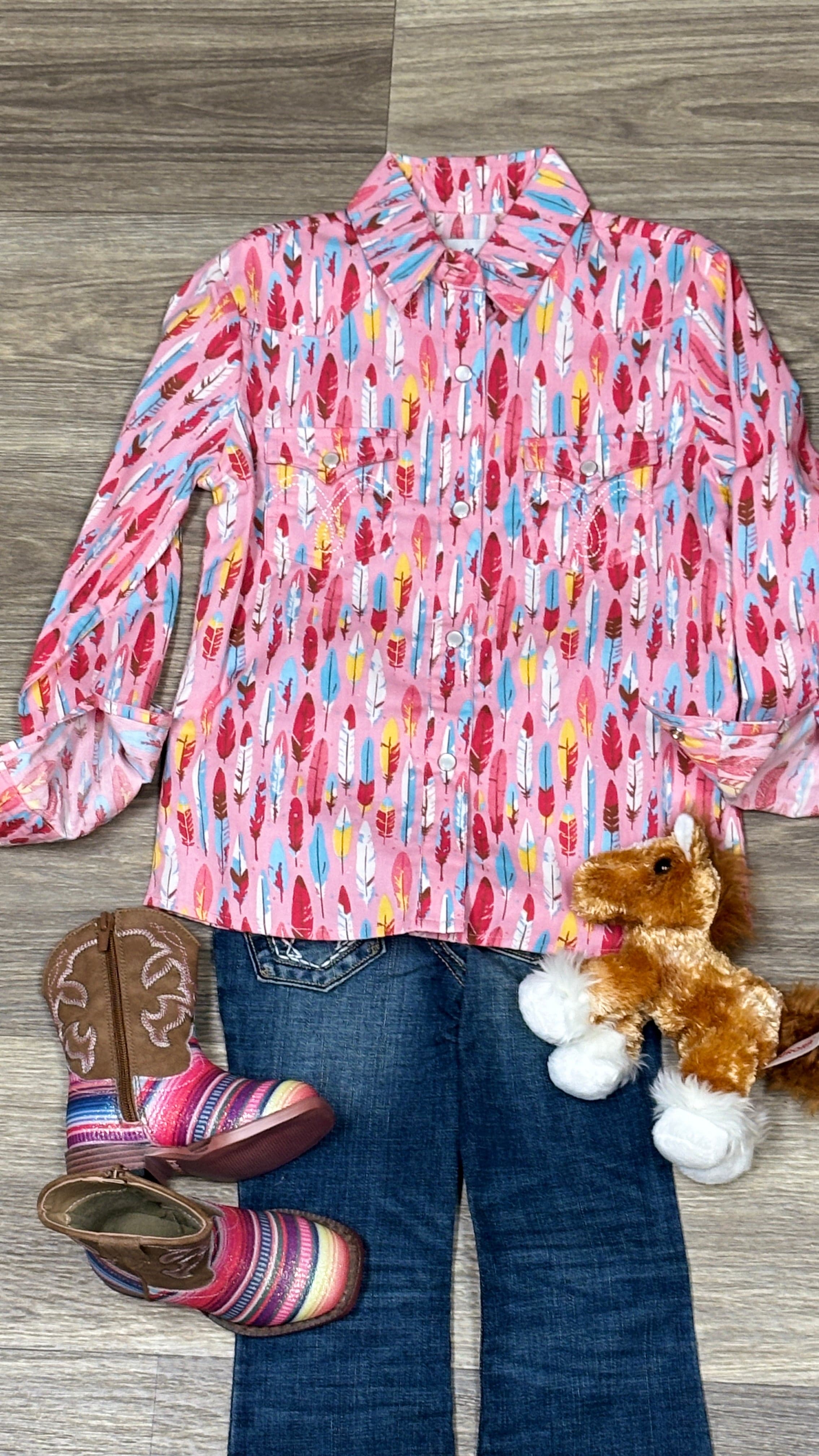 Girl's Print Shirt by Panhandle