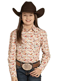Girl's Print Shirt by Panhandle - Image 2