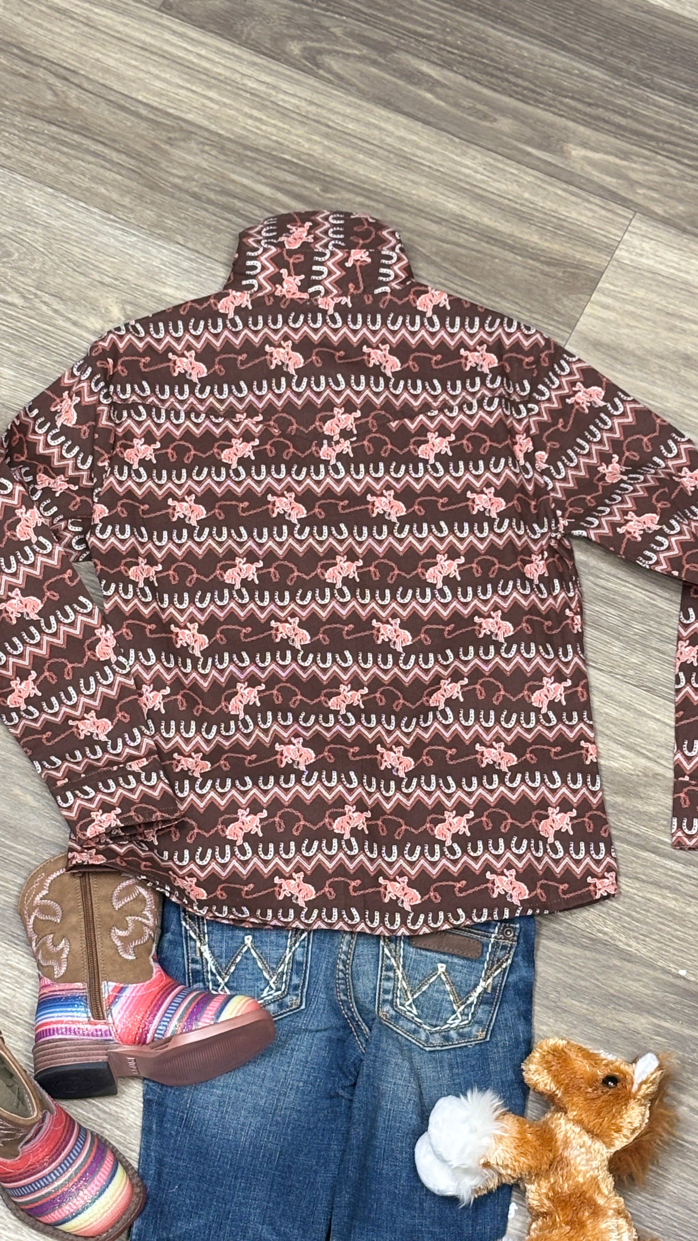 Girl's Print Shirt by Panhandle - Image 3