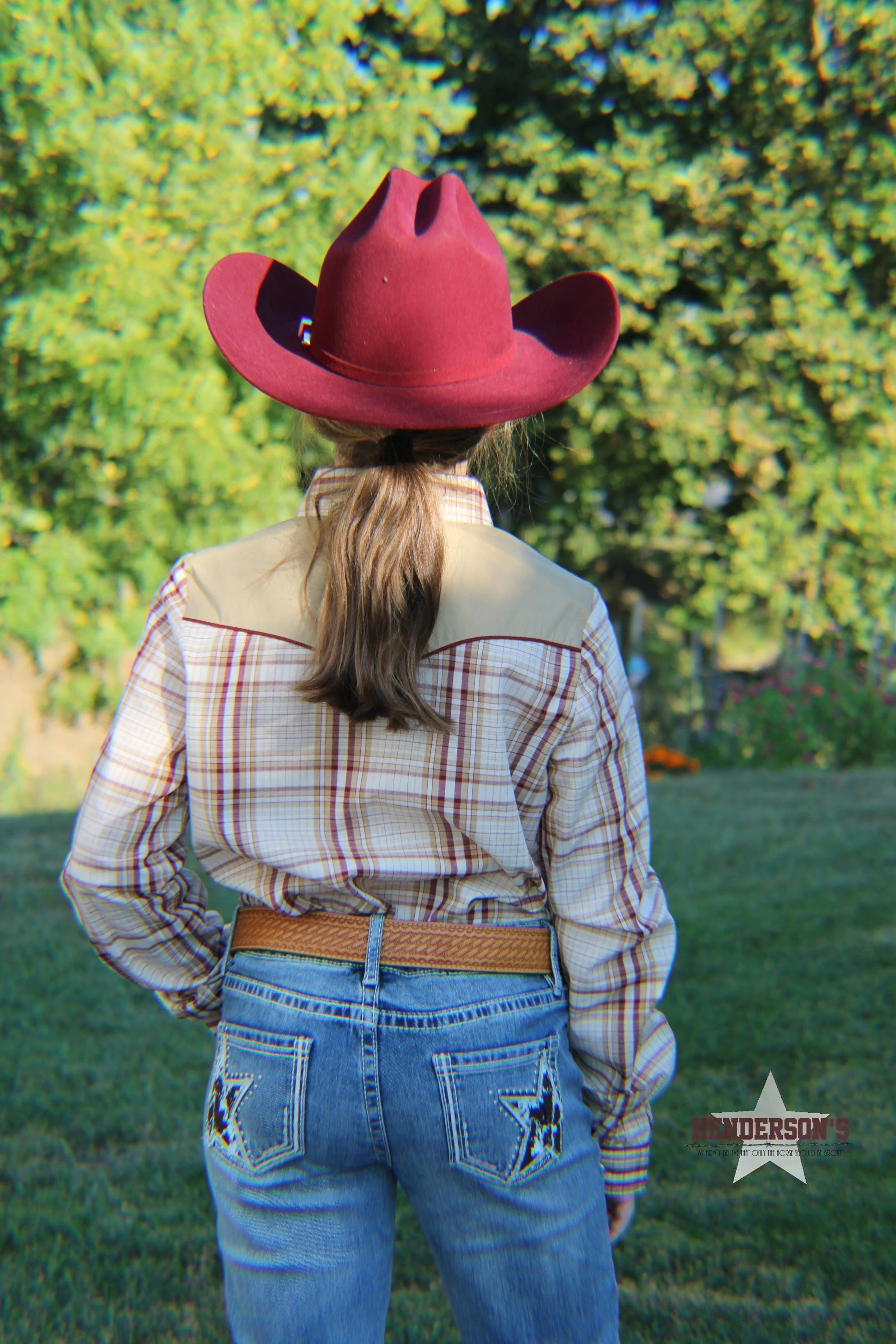 Girl's Retro Western Plaid by Roper - Image 2