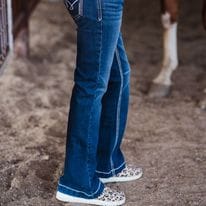 Girl's Violet Trouser Jeans ~ Indigo W/Silver - Image 3