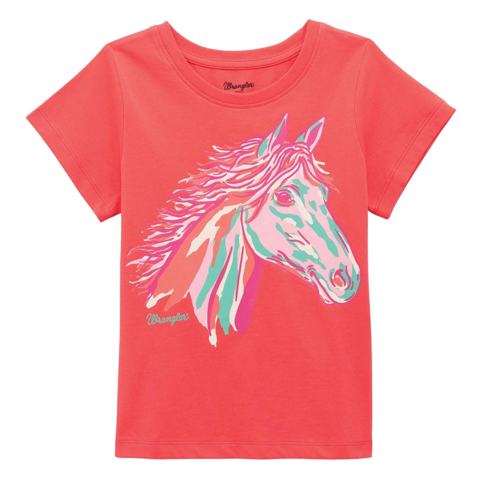 Girl's Wrangler Horse Head Tee