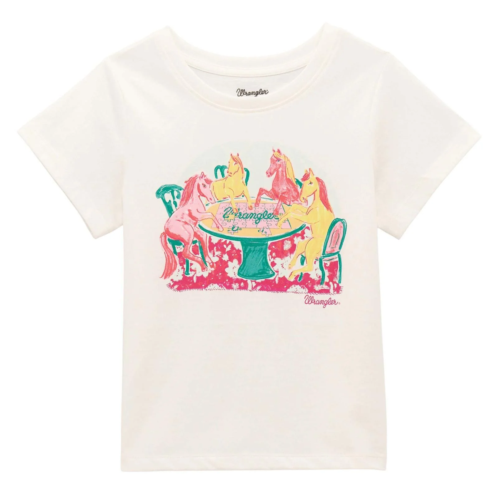 Girl's Wrangler Horse Party Tee