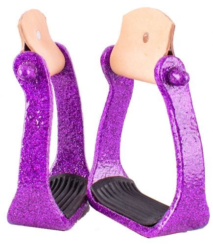 Glitter Epoxy Aluminum Stirrups - Image 4