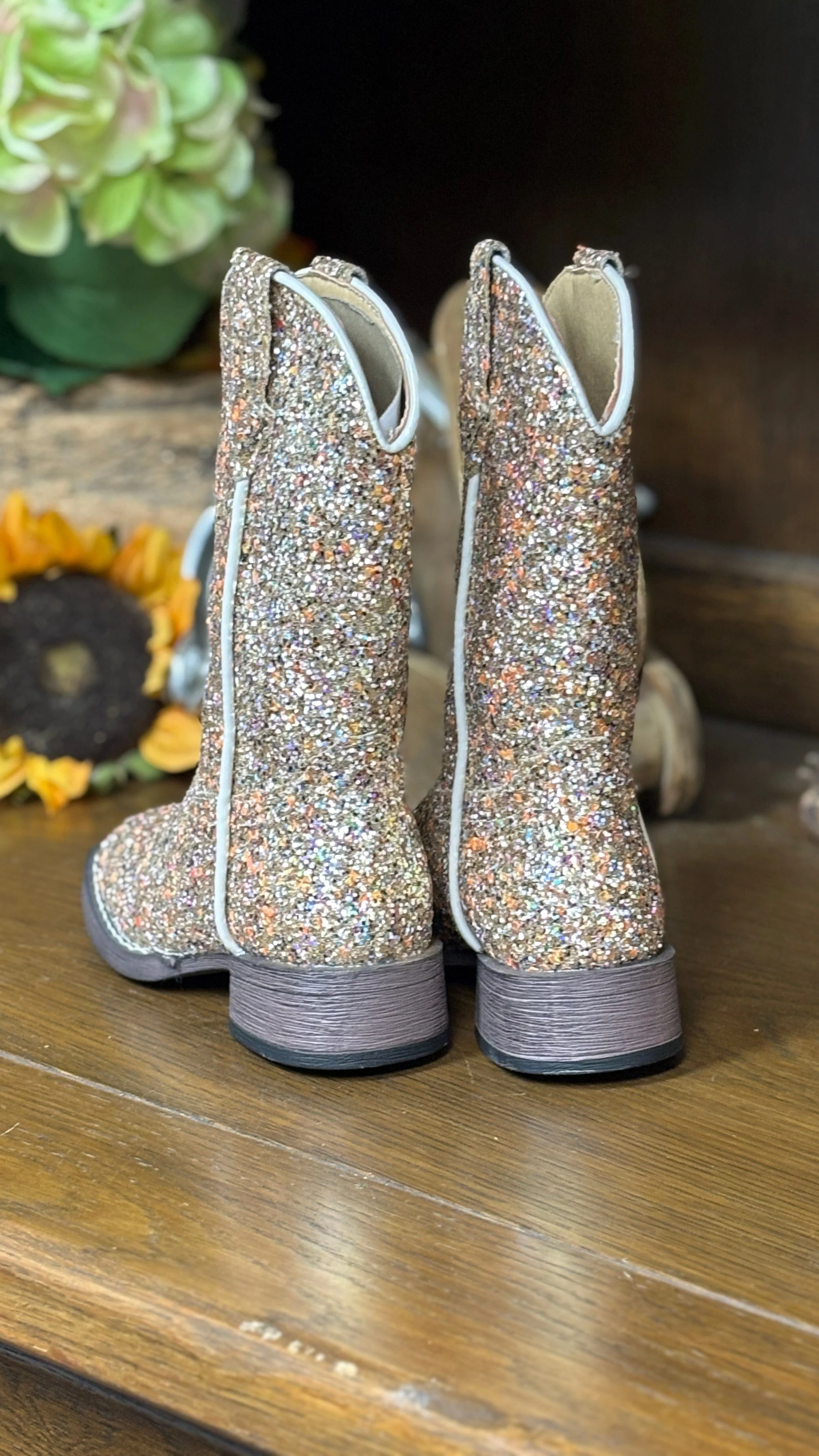Glitter Galore Boots by Roper ~ Tan - Image 2