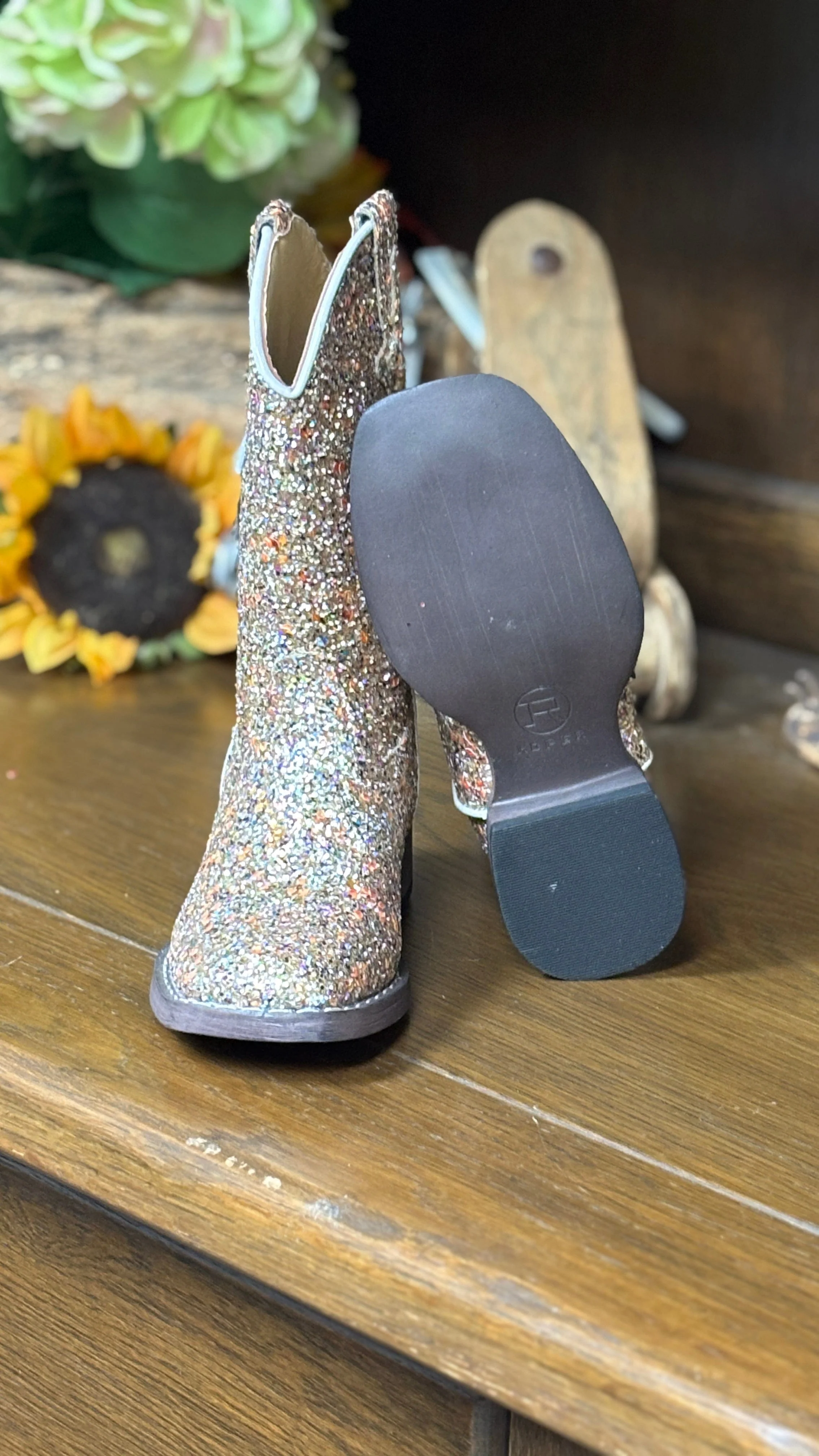 Glitter Galore Boots by Roper ~ Tan - Image 3