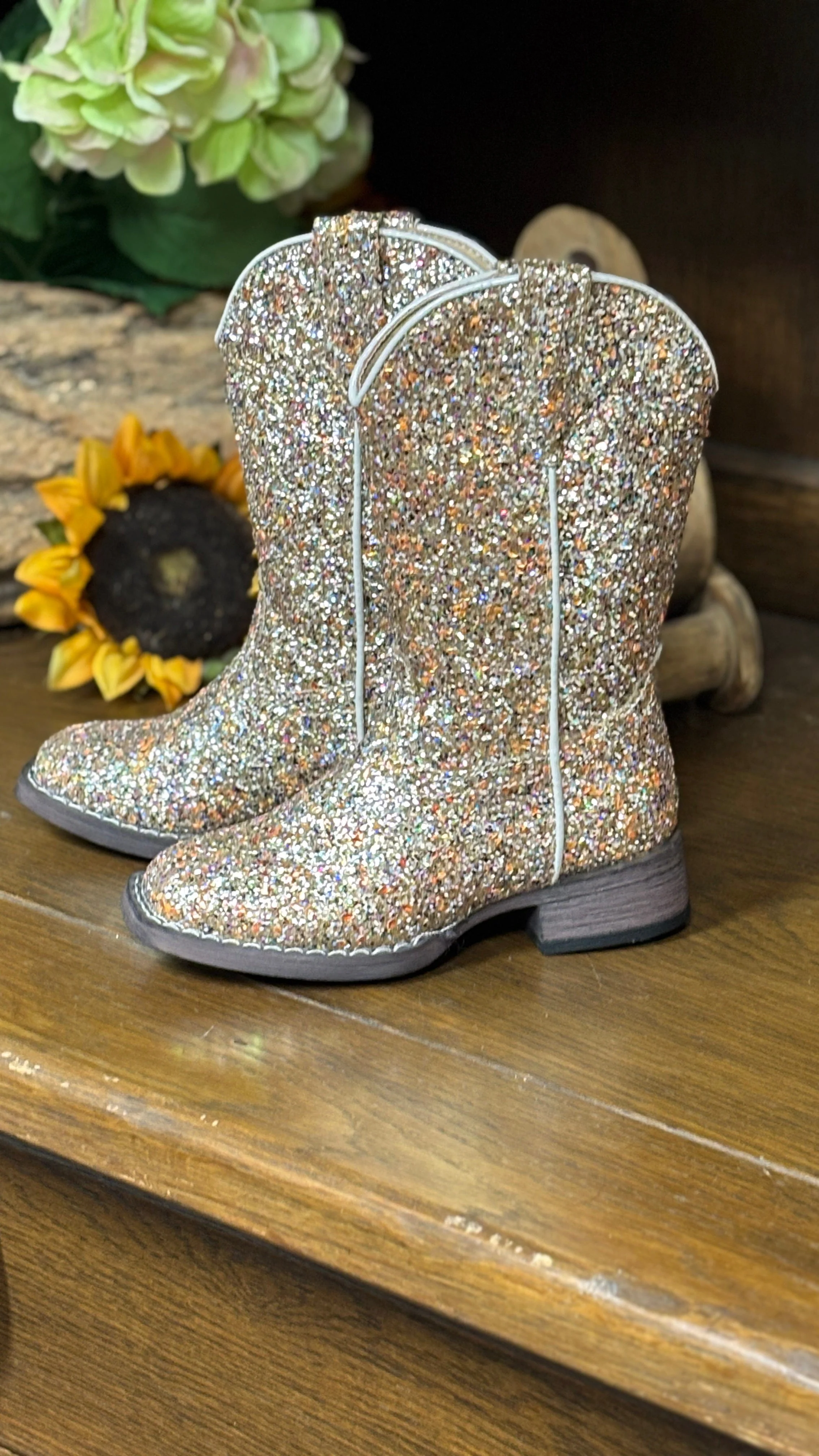 Glitter Galore Boots by Roper ~ Tan - Image 4