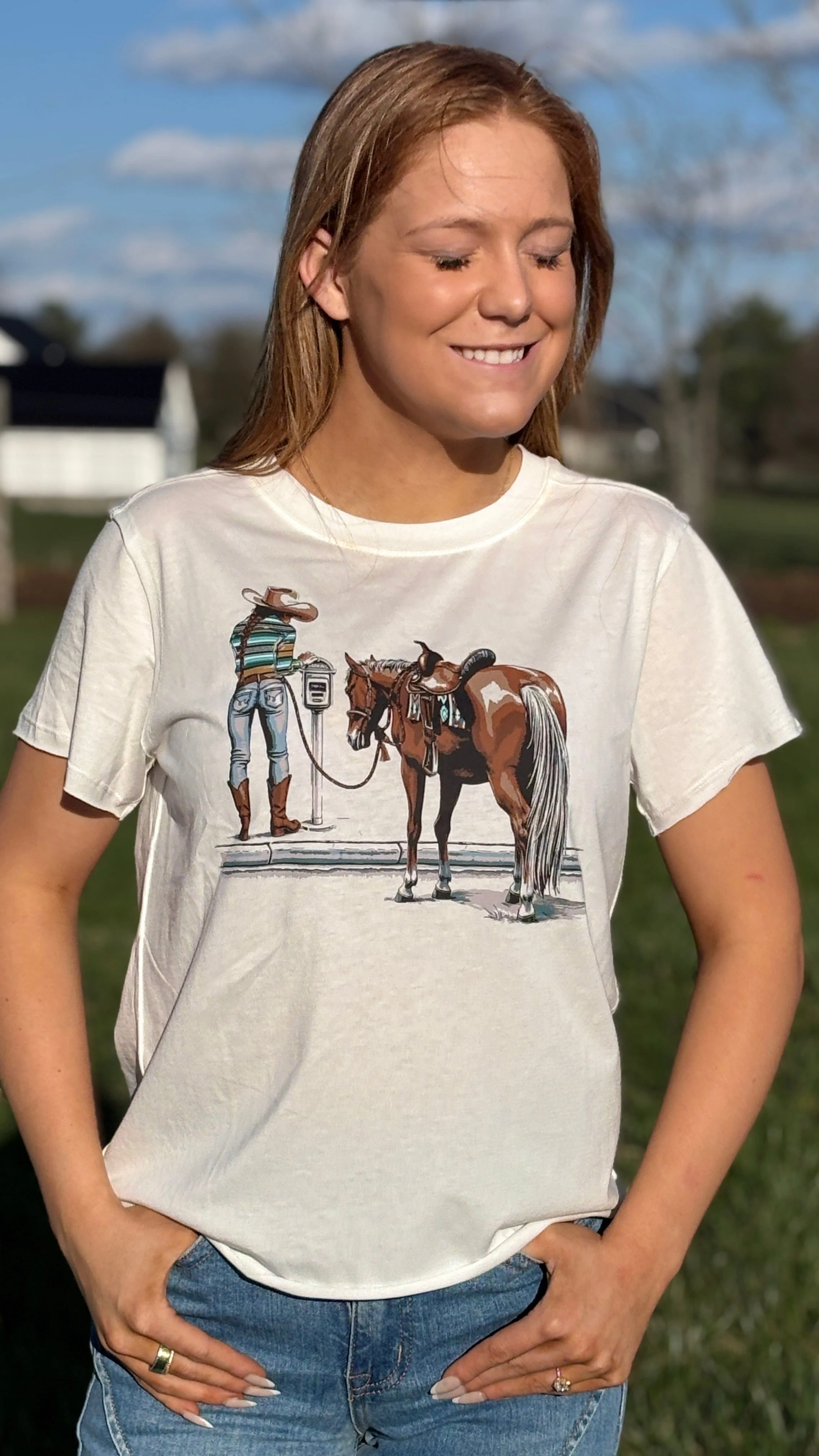 Cowgirl Parking Tee by Cruel Girl