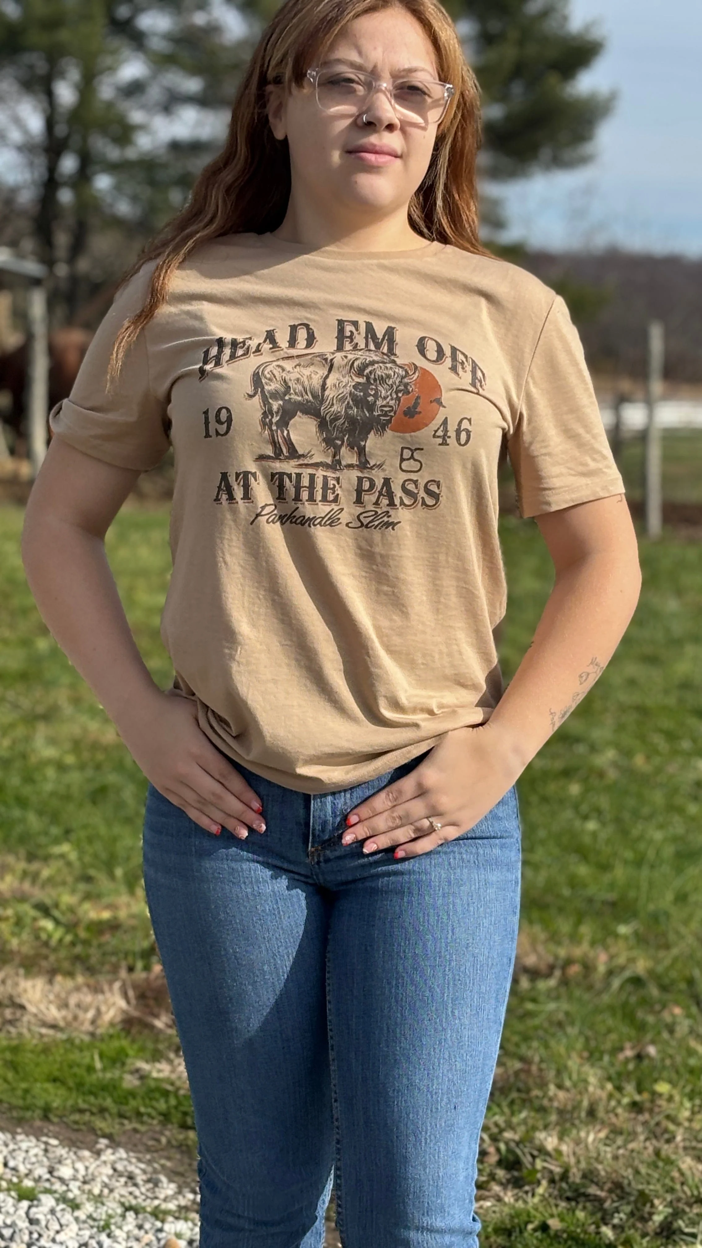 Head Em Off Tee by Panhandle Slim
