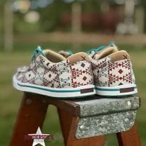 Hooey Lopers by Twisted X ~ Beige Aztec - Image 2