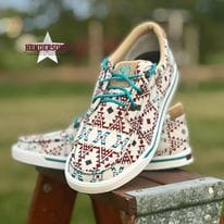 Hooey Lopers by Twisted X ~ Beige Aztec - Image 4