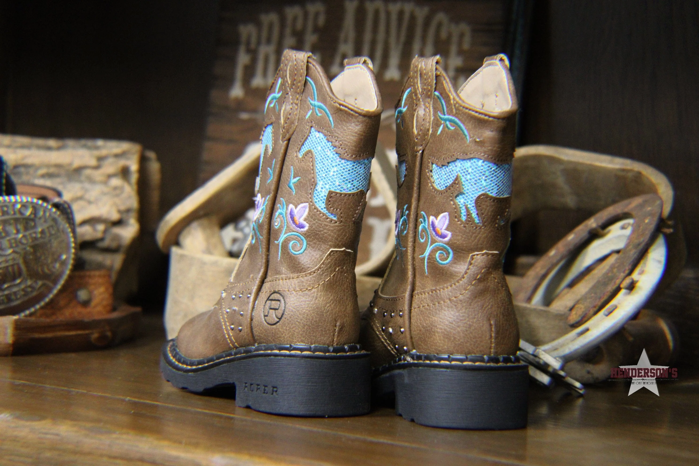 Horse Flowers Boots by Roper - Image 3