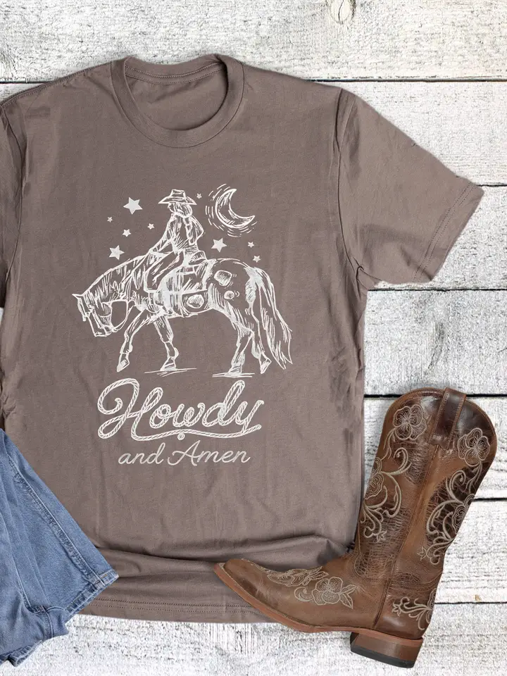 Howdy and Amen Tee