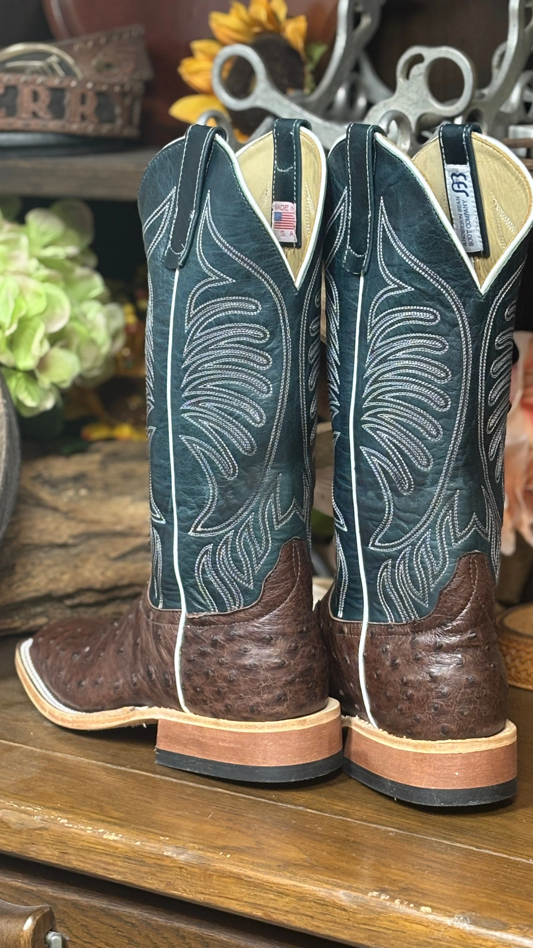 Kango Ostrich Anderson Bean Boots - Image 4