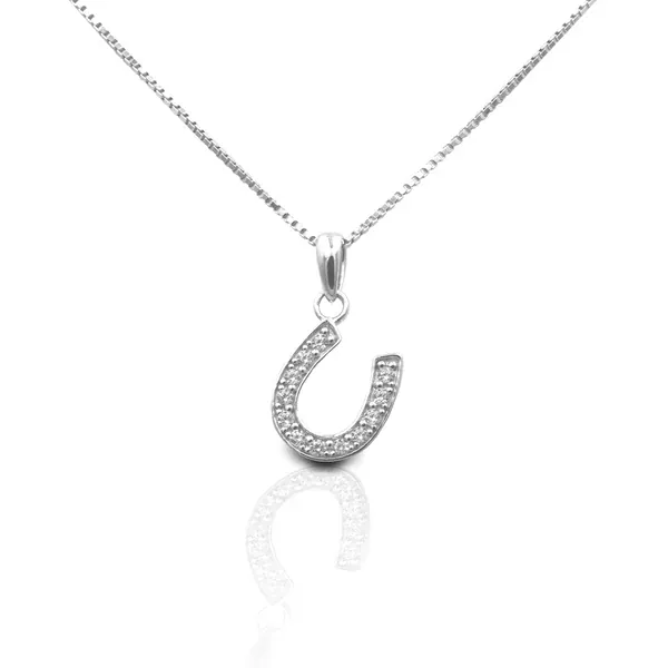 Kelly Herd Dangle Horseshoe Necklace