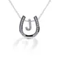 Kelly Herd Horseshoe Initial Necklace ~ J