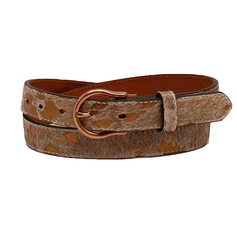 Ladies Ariat Belt ~ Metallic Calf Hair
