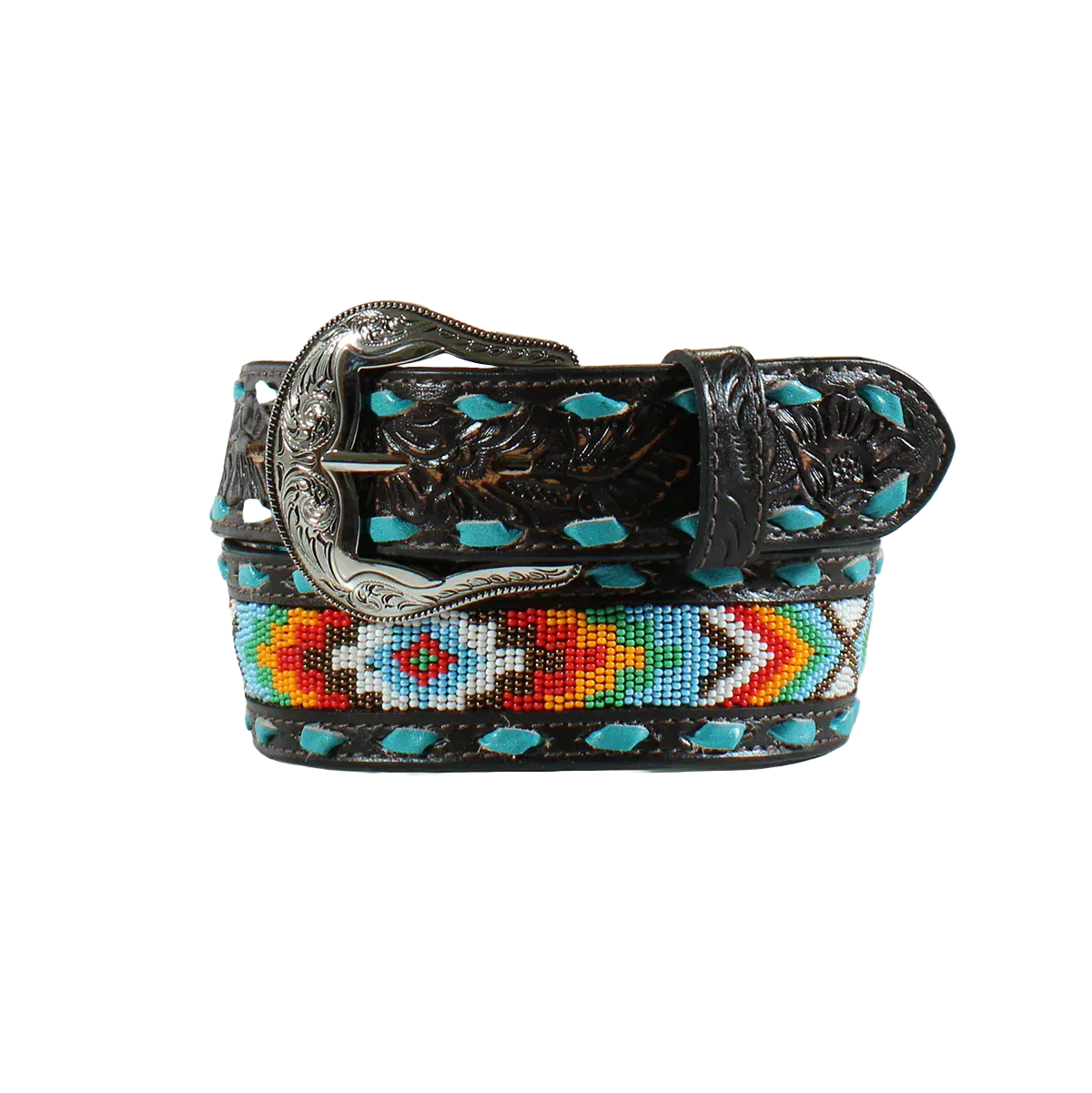 Ladies Beaded Inlay Belt