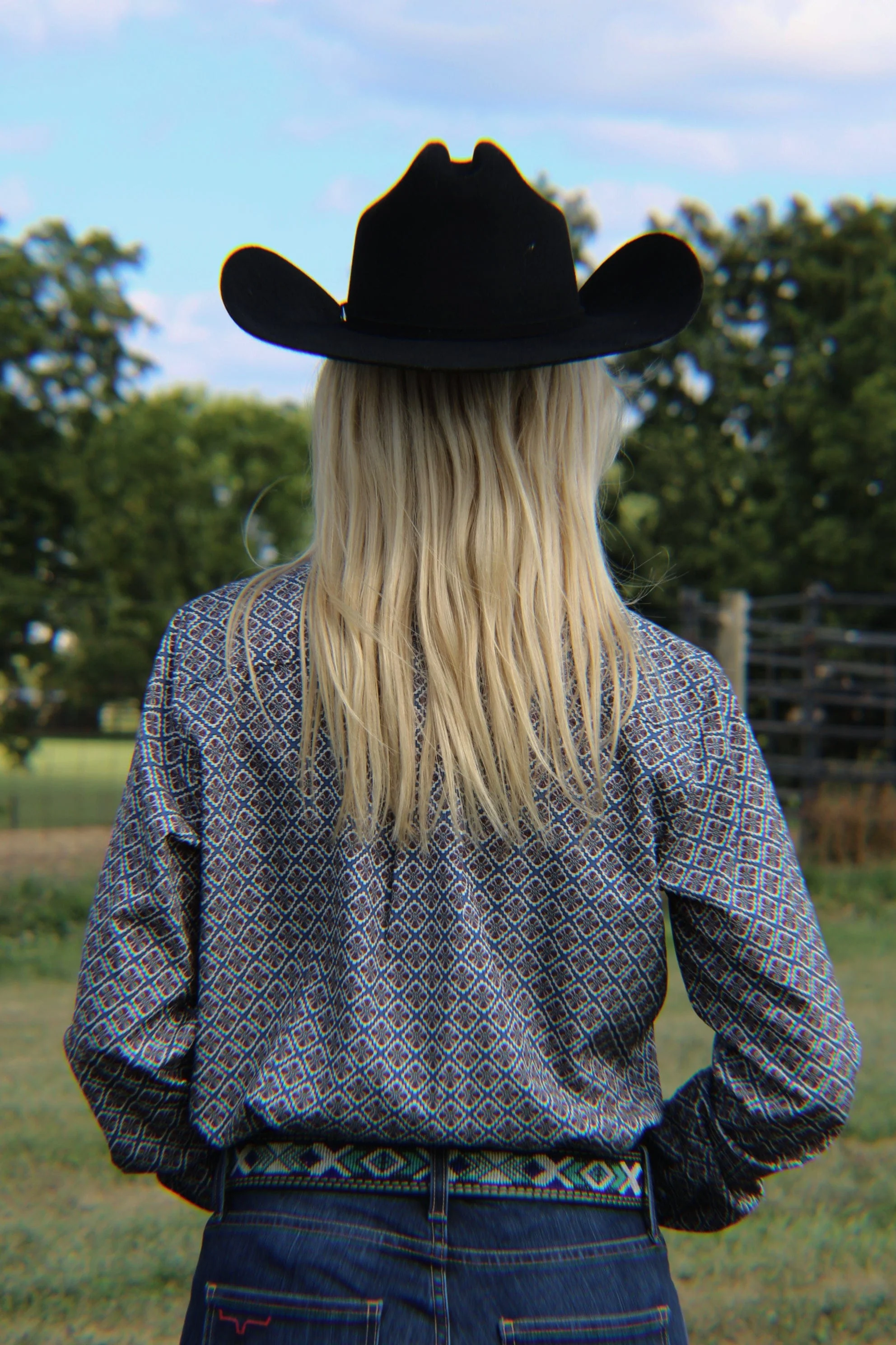 Ladies Cinch Arenaflex ~ Blue - Image 2