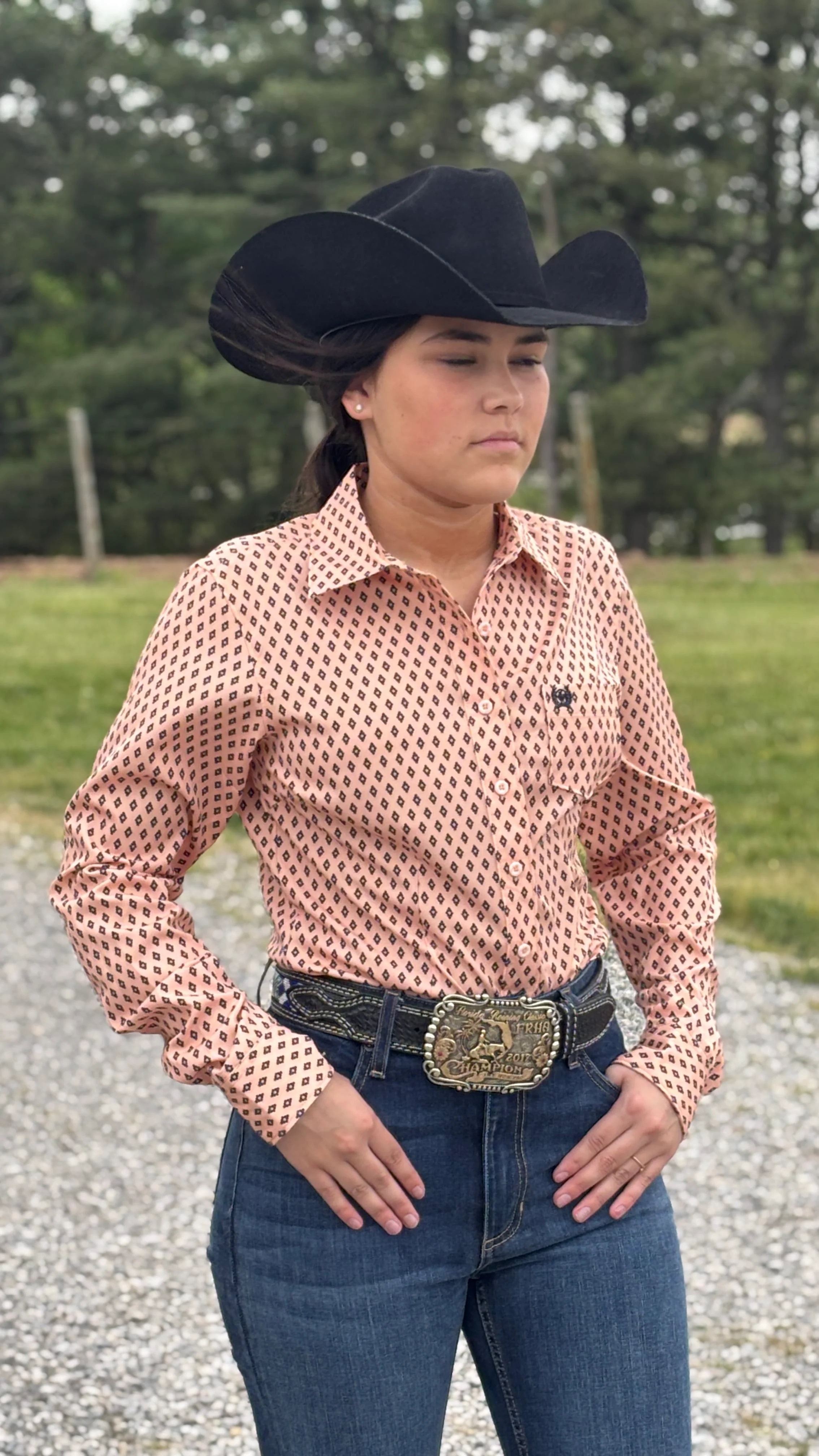 Ladies Cinch Arenaflex ~ Peach