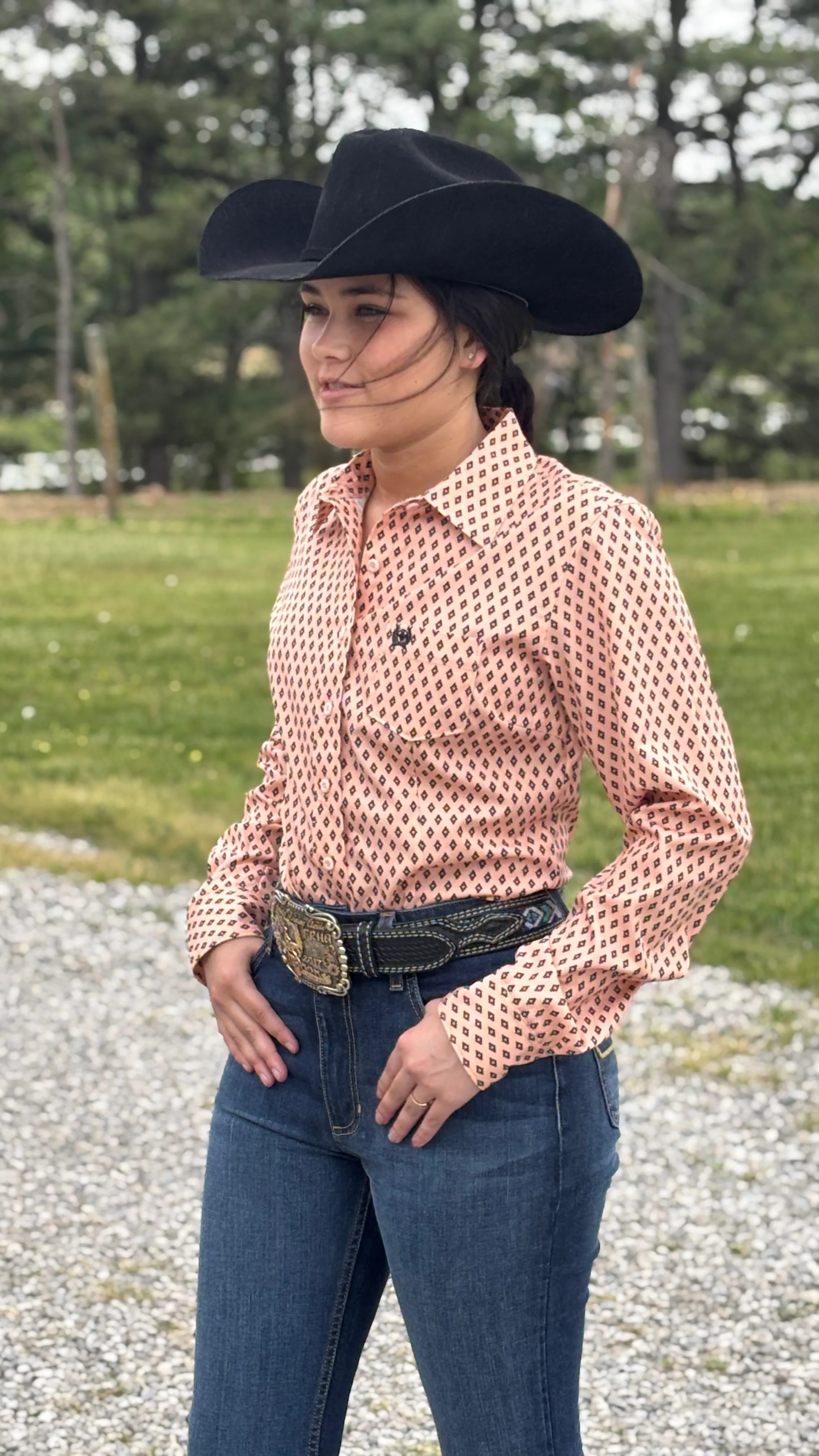 Ladies Cinch Arenaflex ~ Peach - Image 4