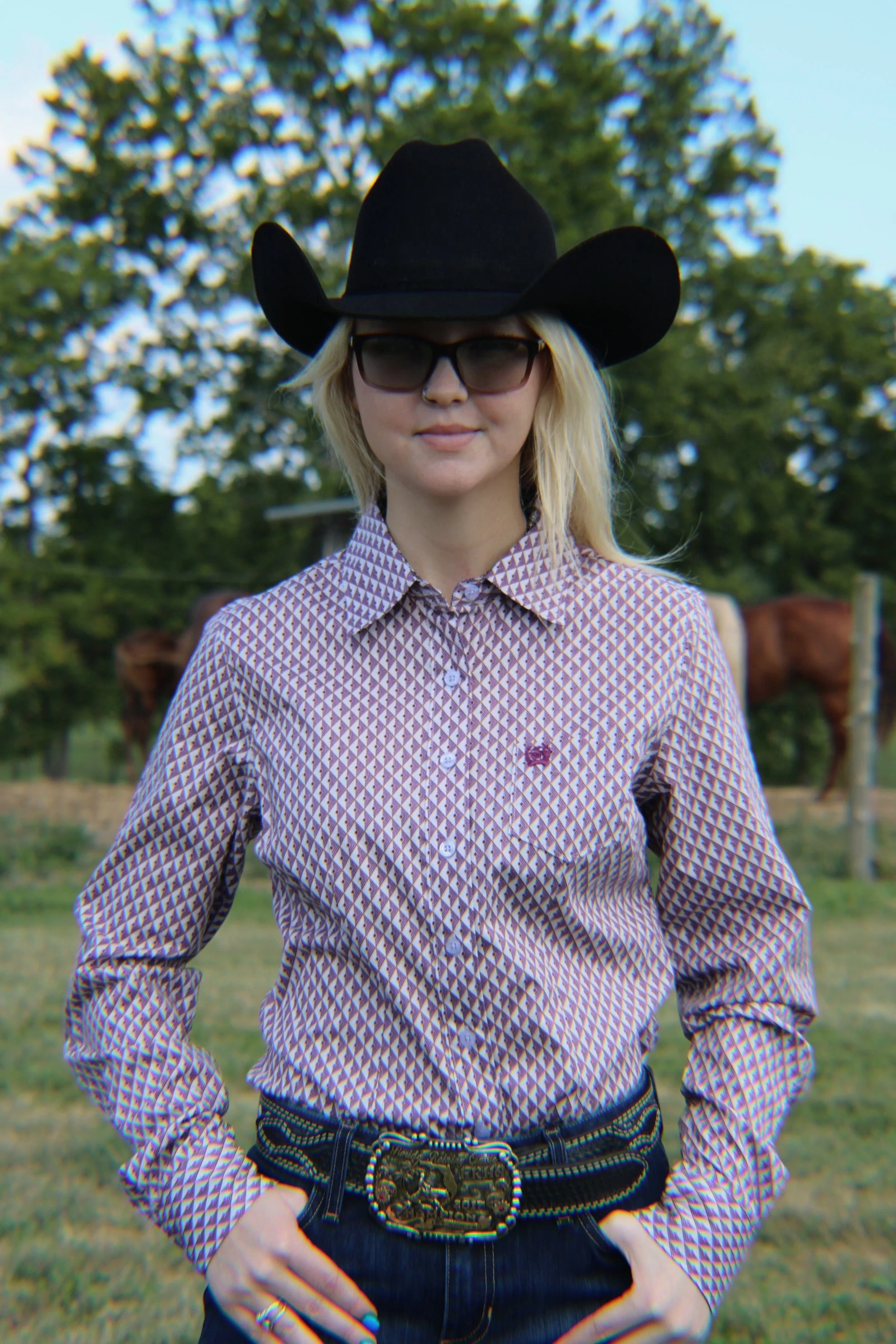 Ladies Cinch  ~ Purple