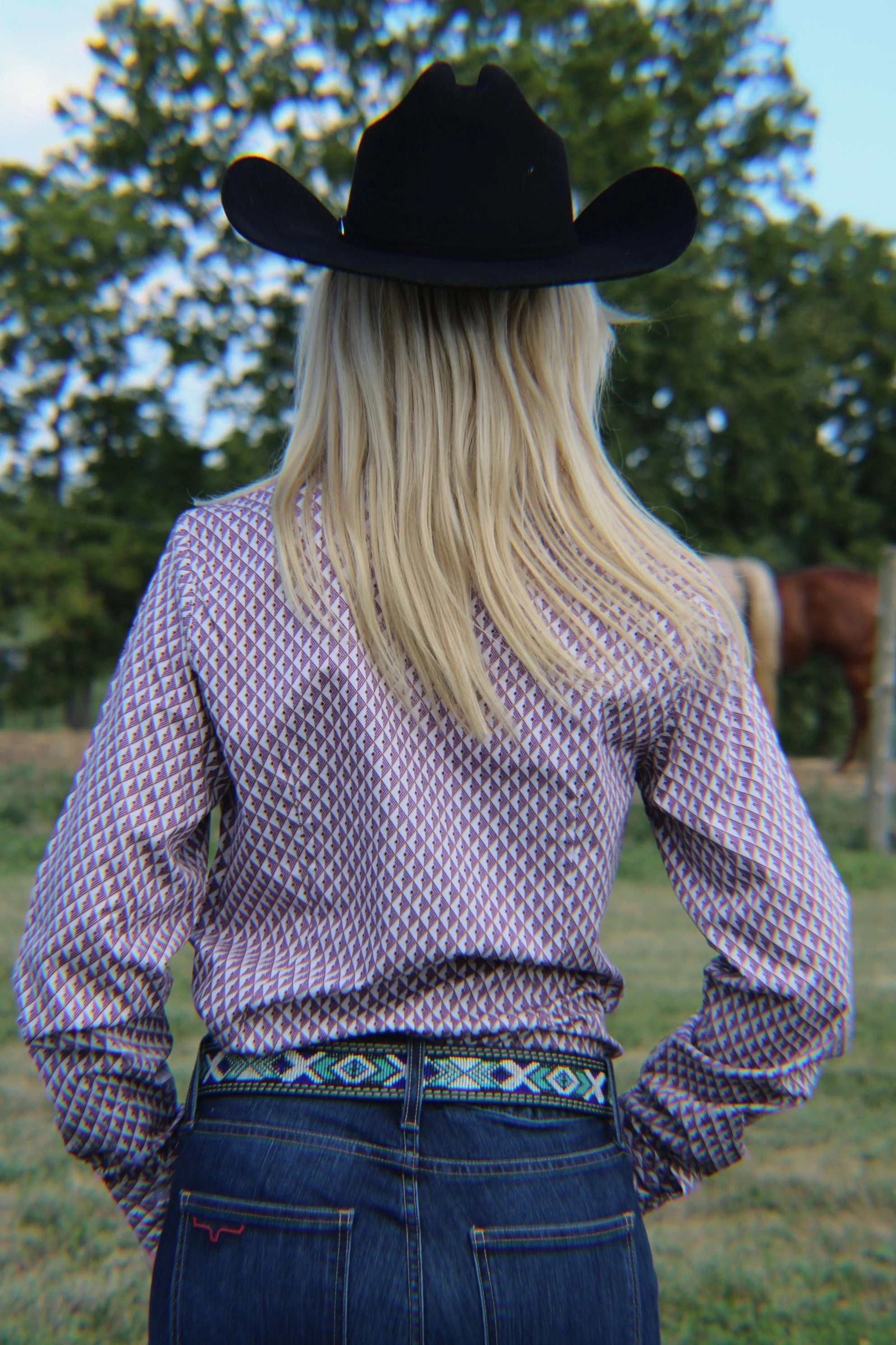 Ladies Cinch  ~ Purple - Image 2