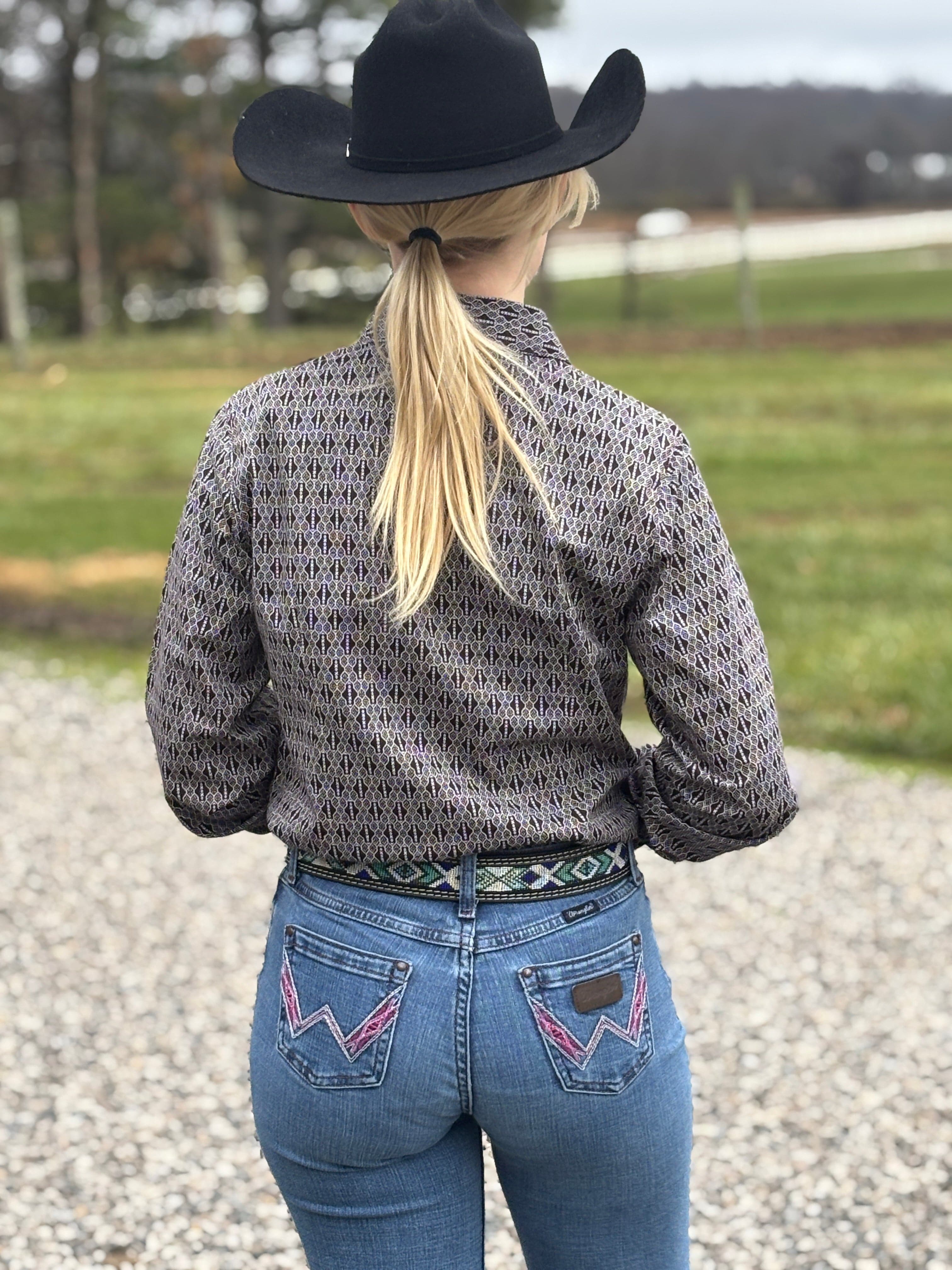 Ladies Cinch  ~ Brown Geo - Image 3